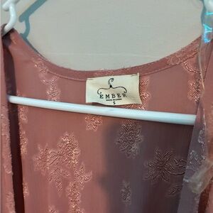 Ember Women's Pink Lace Top